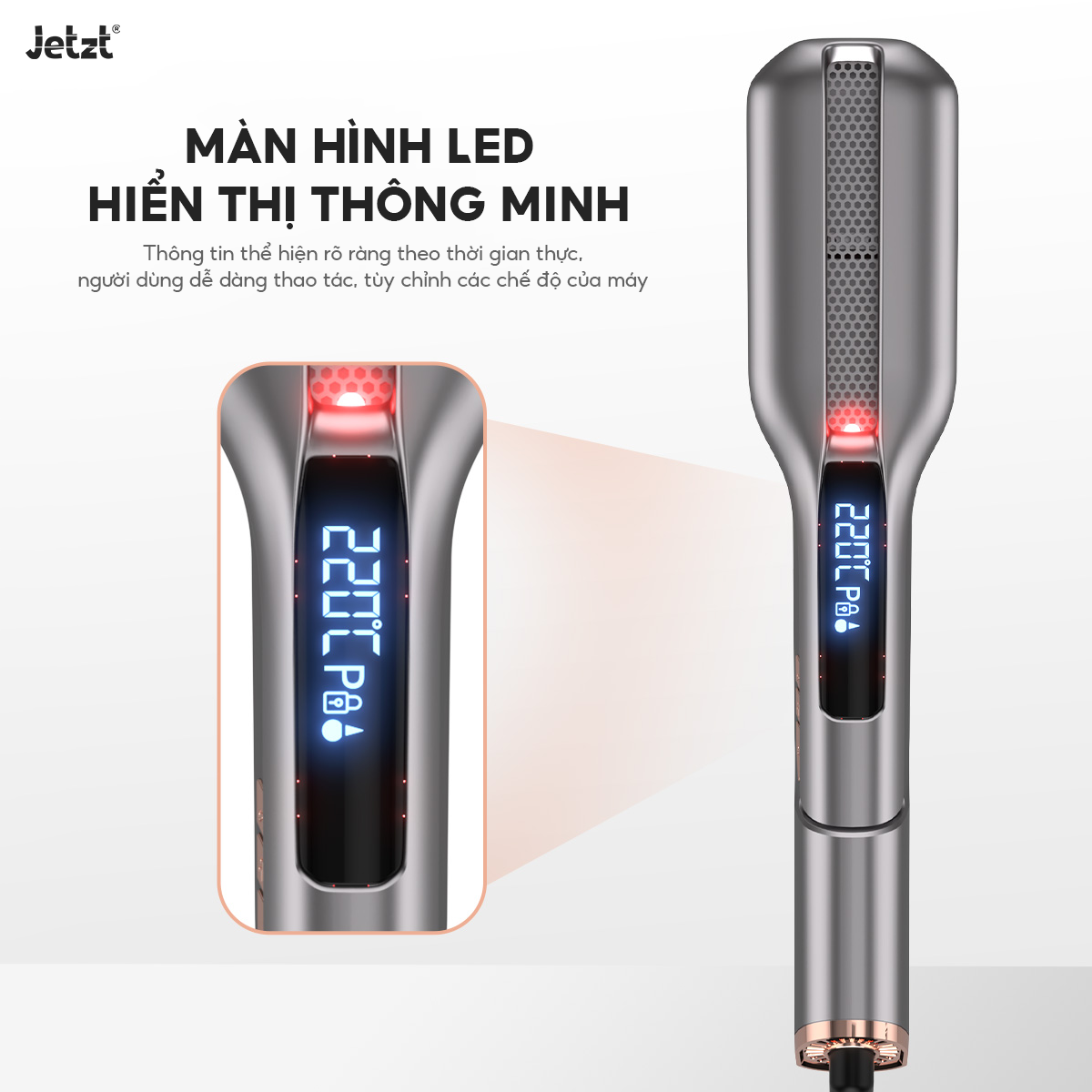 Máy duỗi tóc suôn mượt thế hệ mới HS750, 6 chế độ nhiệt, tạo kiểu ấn tượng
