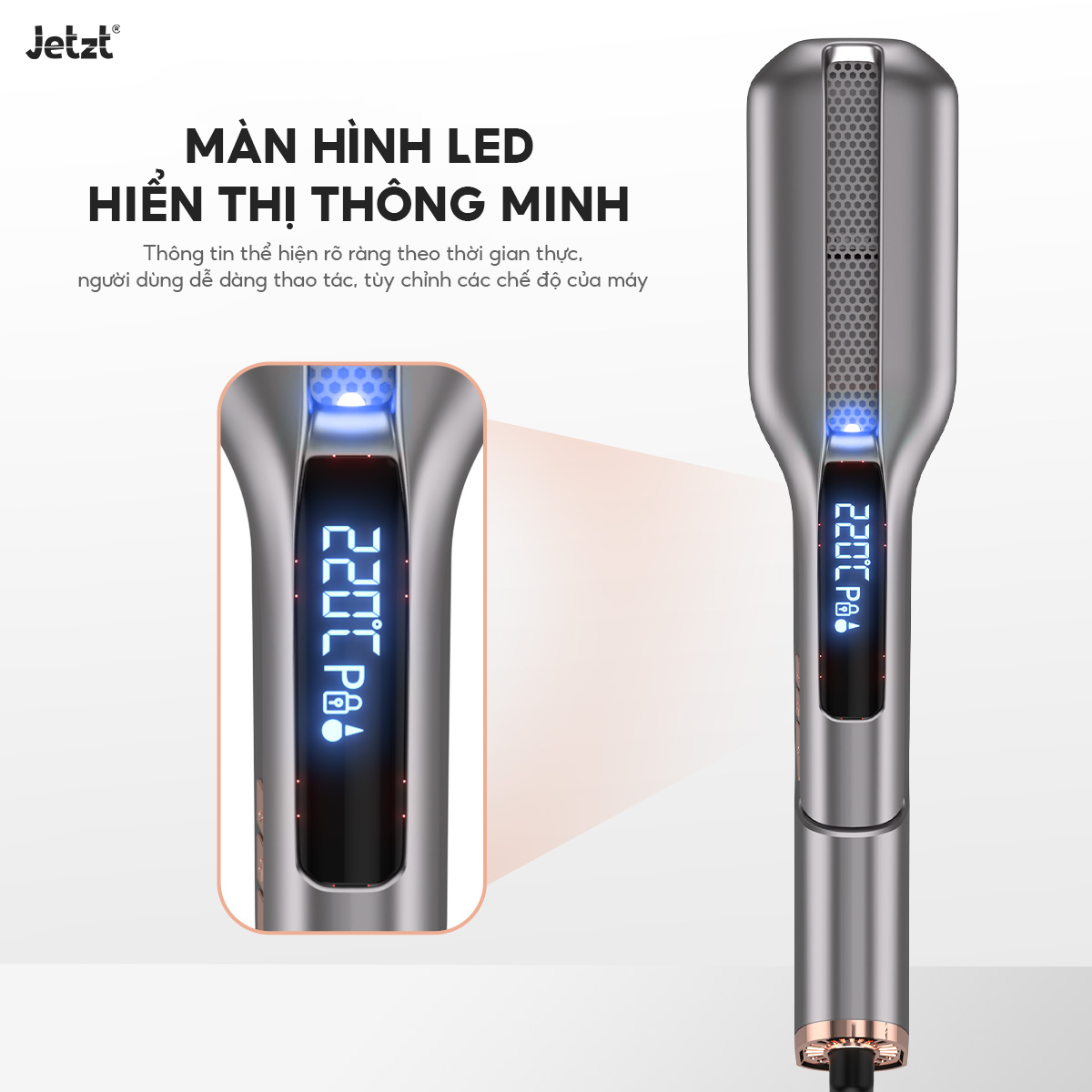 Máy duỗi tóc suôn mượt thế hệ mới HS750, 6 chế độ nhiệt, tạo kiểu ấn tượng