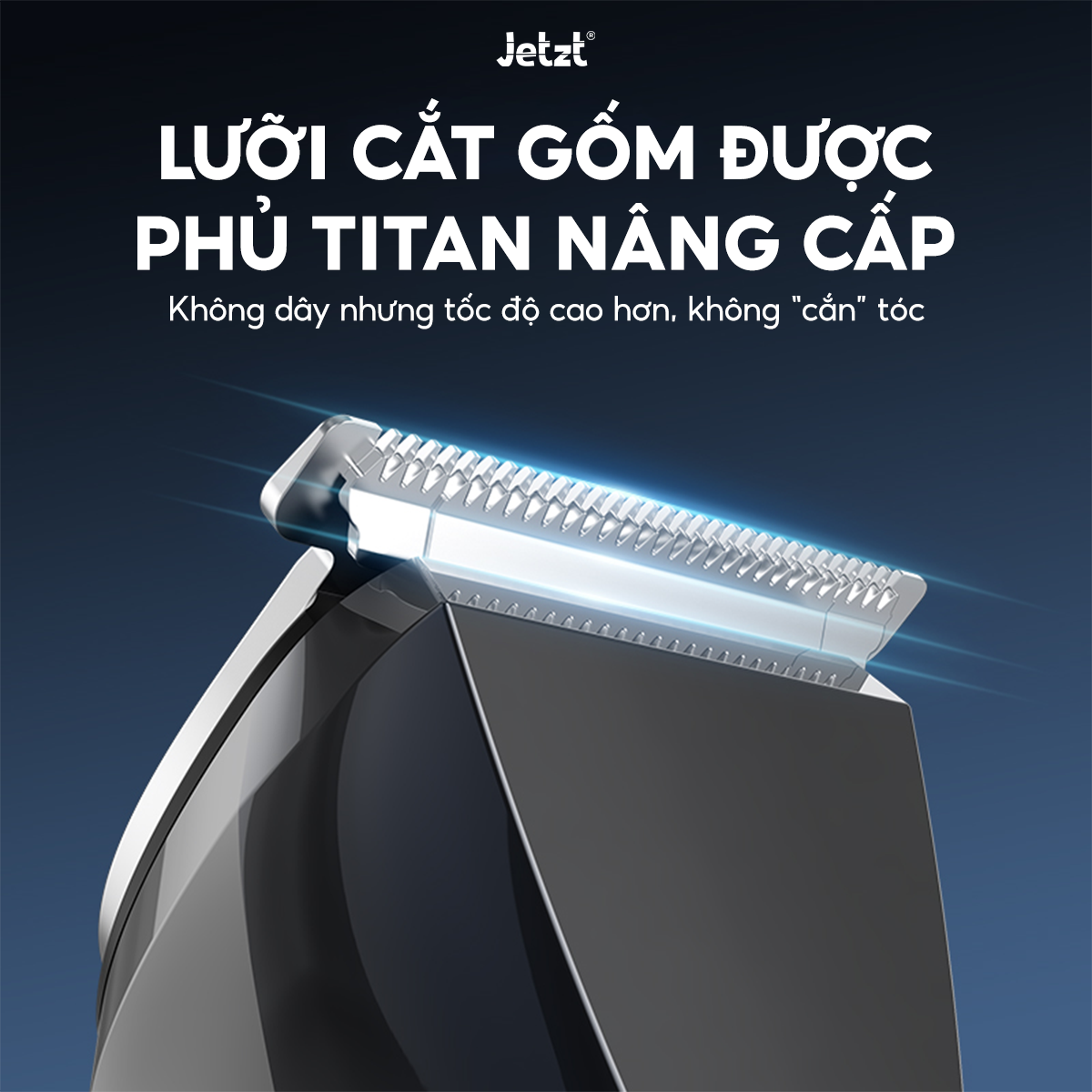 Máy cạo râu đa năng 5in1 Jetzt S80, Tông Đơ, Cạo Râu, Tỉa Lông Mũi tiện lợi, chống nước an toàn