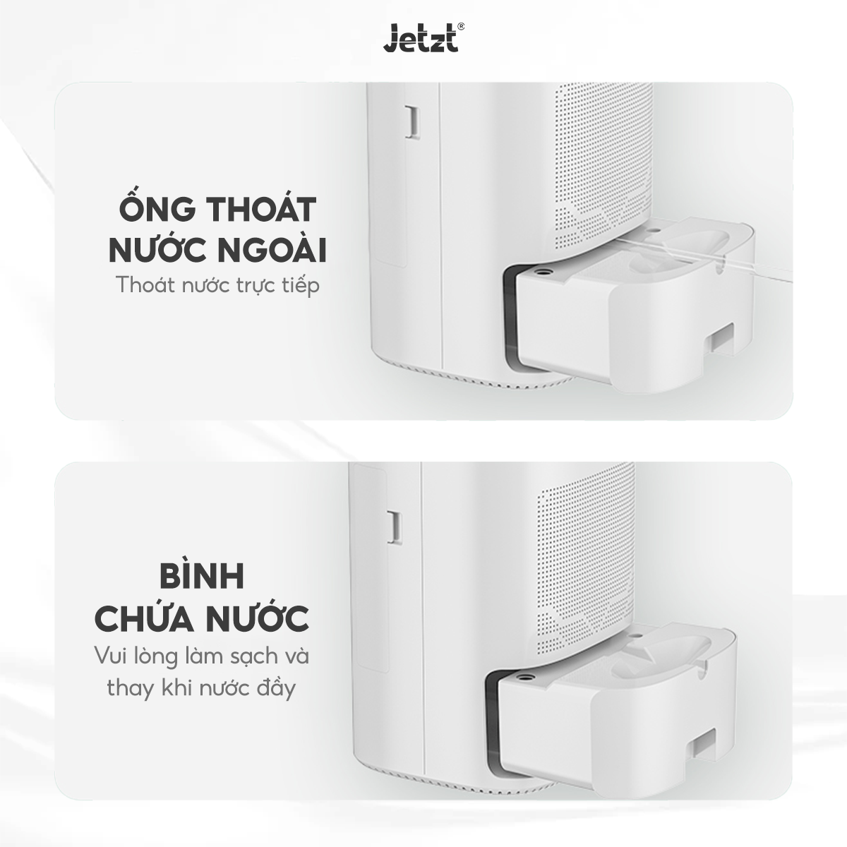 Máy lọc không khí hút ẩm 2in1 đa năng Jetzt D70, hút ẩm nhanh, lọc bụi mịn hiệu quả, phòng 30-50m2