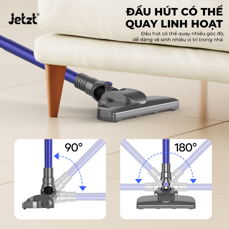 Máy hút bụi JETZT S20 cầm tay có dây lực hút mạnh 20.000PA
