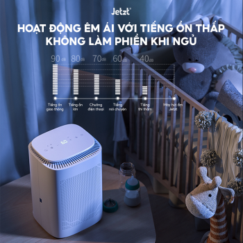 Máy lọc không khí hút ẩm 2in1 đa năng Jetzt D70, hút ẩm nhanh, lọc bụi mịn hiệu quả, phòng 30-50m2