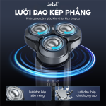 Máy cạo râu Jetzt S90 đa năng 3 lưỡi kép, đầu cạo linh hoạt, chống nước IPX7
