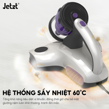 Máy hút bụi giường nệm diệt khuẩn JETZT J7 PRO, đa năng, lực hút 18.500PA