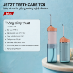 Máy tăm nước cầm tay Jetzt Teethcare TC9 công nghệ siêu âm tăm nước vệ sinh răng miệng