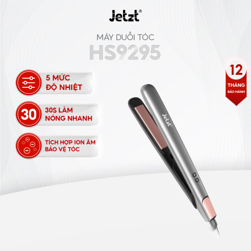 Máy duỗi tóc ép thẳng Jetzt HS - 9225 công nghệ ION âm, tạo kiểu ấn tượng