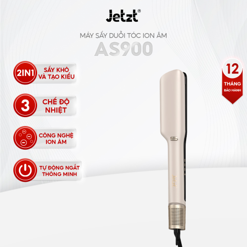 Máy sấy duỗi tóc 2in1 Jetzt AS900, 6 chế độ nhiệt, tạo kiểu sấy khô đa năng