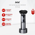 Máy cạo râu Jetzt S90 đa năng 3 lưỡi kép, đầu cạo linh hoạt, chống nước IPX7