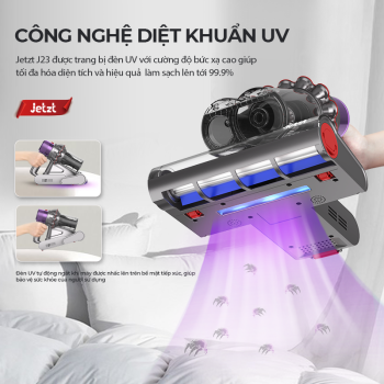 Máy hút bụi giường nệm diệt khuẩn thông minh thế hệ mới JETZT J23